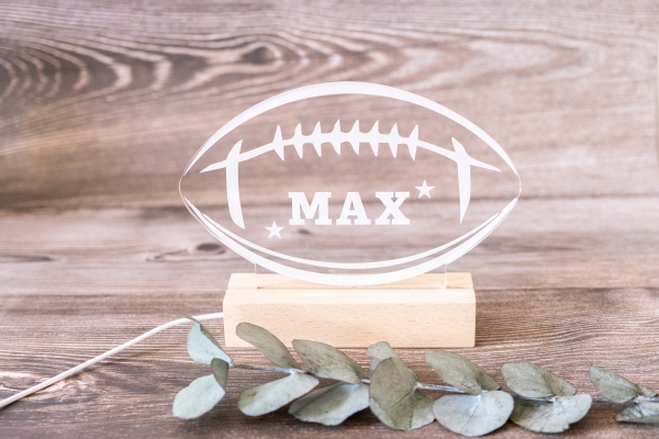 Lampe / Nachtlicht Football -personalisiert-